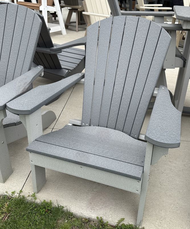 Adirondack Chair Gray / Dove Gray- USE CODE &quot;POLY20&quot; for 20% off in stock furniture