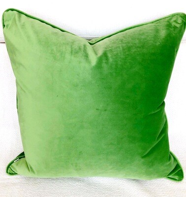 Kelly Green Velvet Pillow