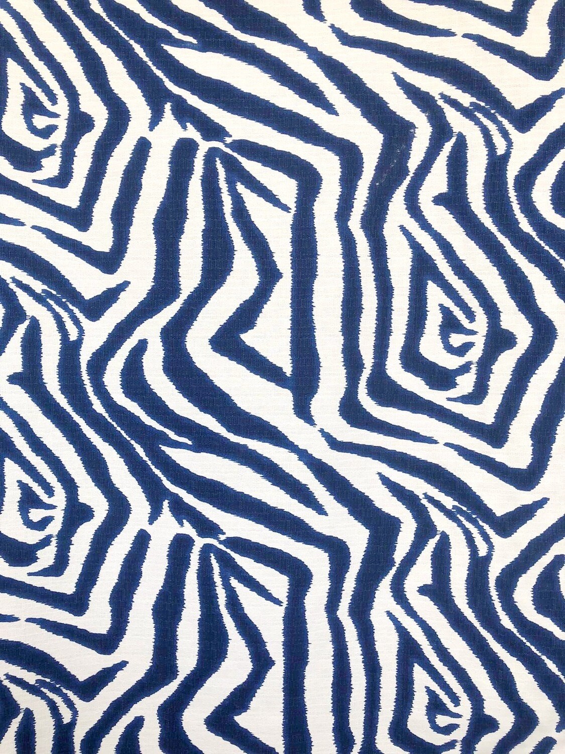 Indigo Zebra Fabric By The Yard