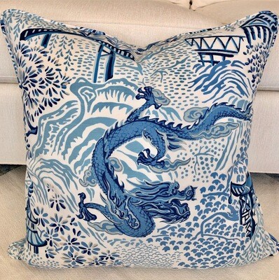 Blue Tokyo Pillow