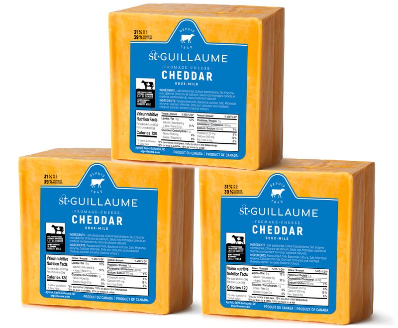 CHEDDAR JAUNE (12 BLOCS X 275G) - FROID - CAISSE ENTIÈRE CHEDDAR JAUNE (12 BLOCS X 275G) - FROID - CAISSE ENTIÈRE