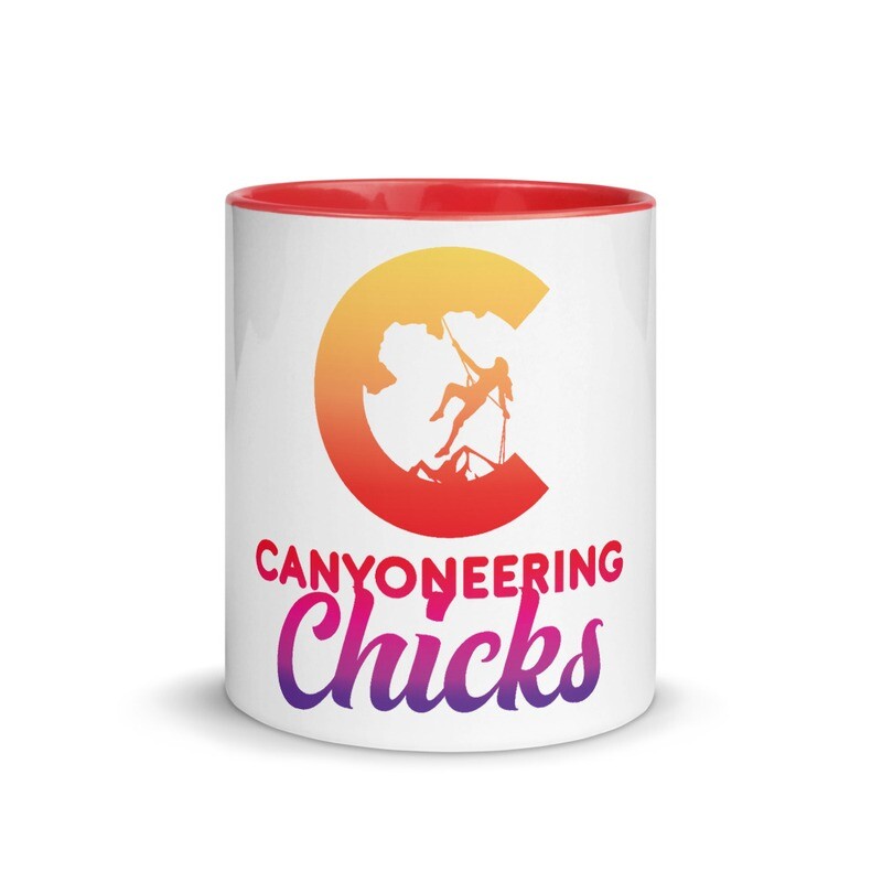 White Ceramic Mug with Color Inside