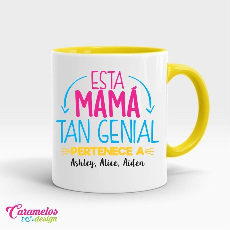 MUG MAMA GENIAL PERSONALIZADO