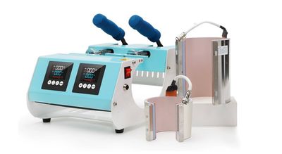 Máquina mini de prensa de calor para sublimación tazas