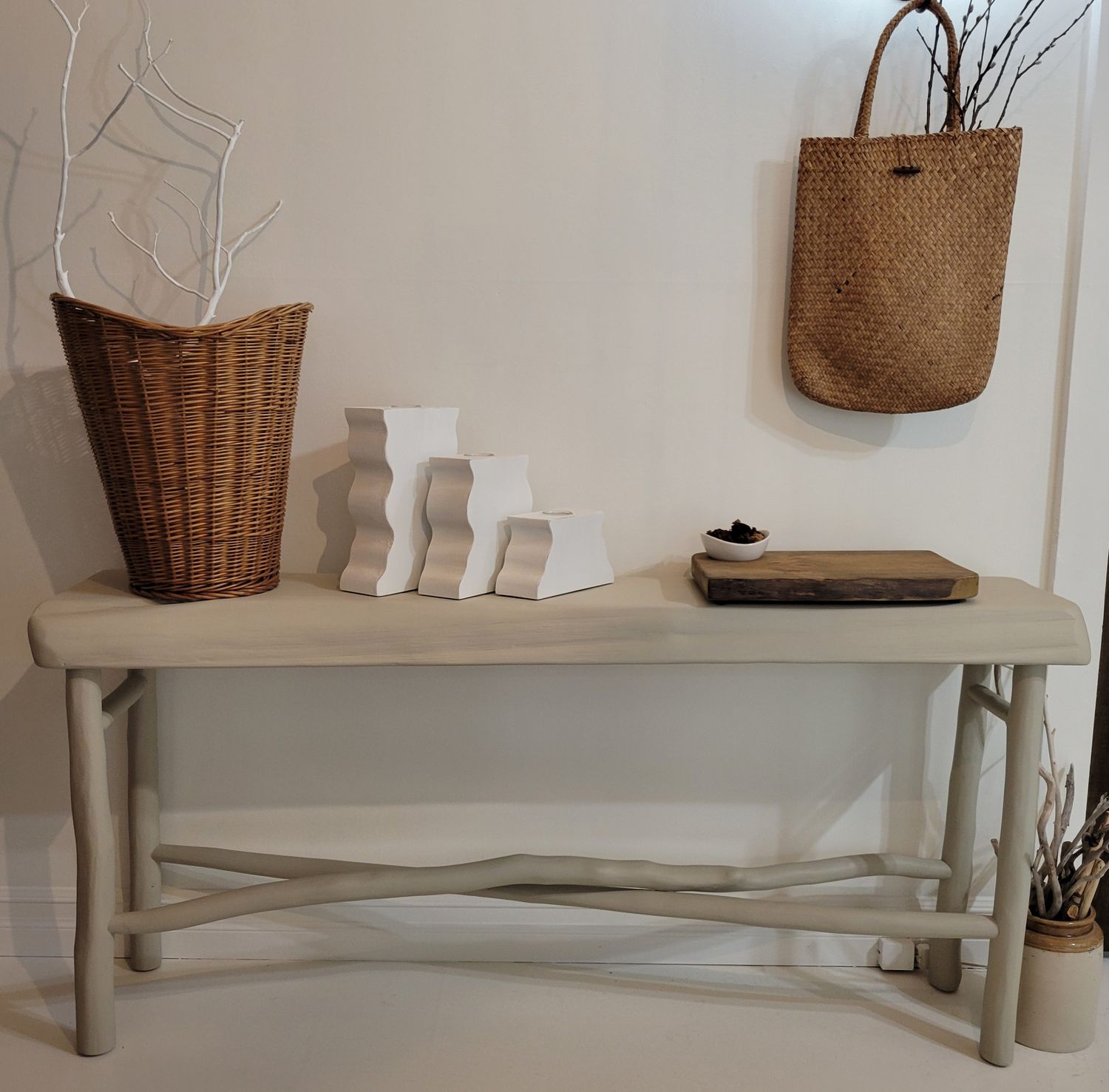 SUMMER SALE! Live edge and limb console table