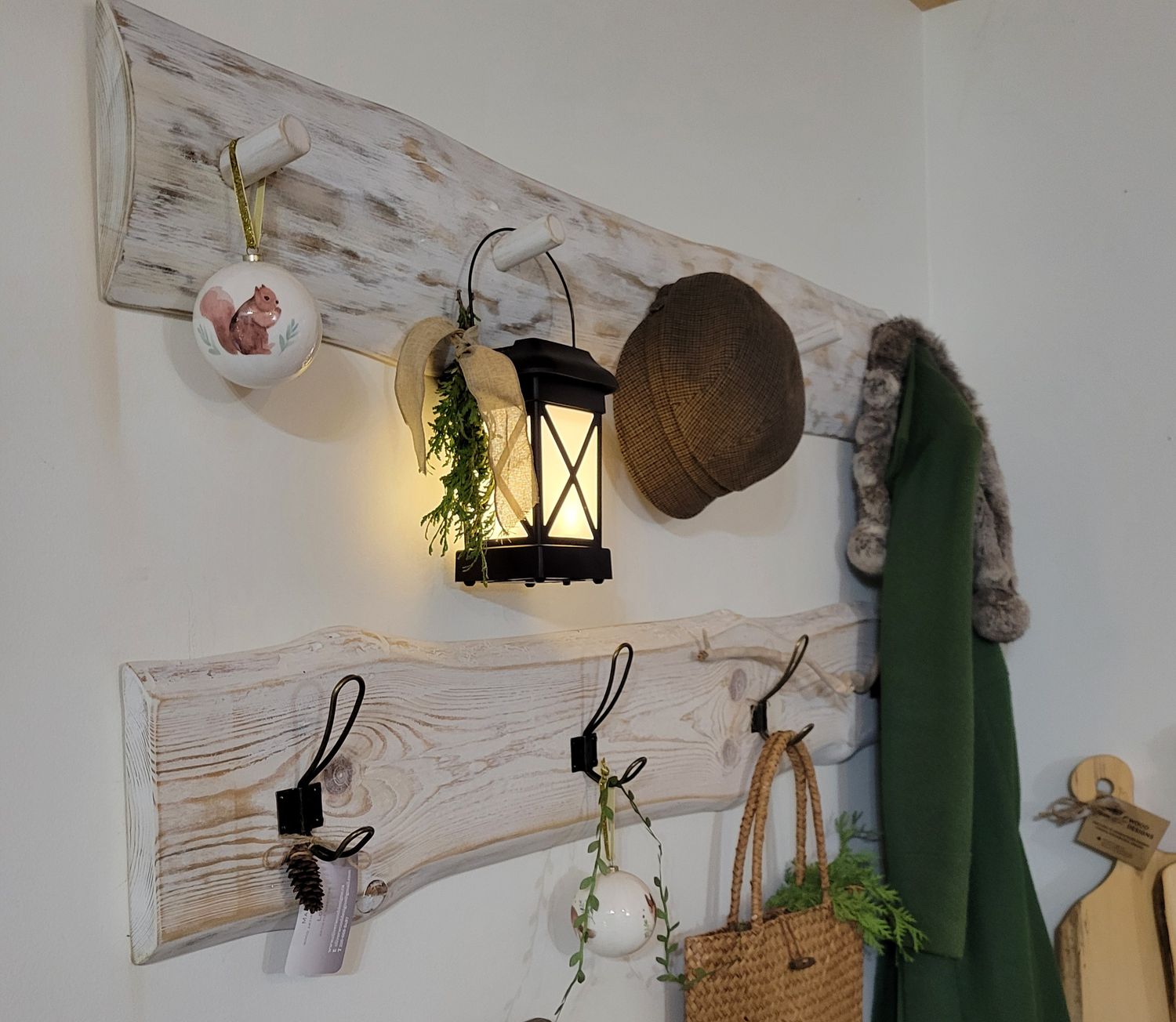 SUMMER SALE! Live Edge and Limb Coat/Towel Holder