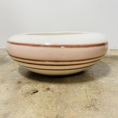 Ceramic Striped Bowl