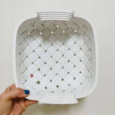 White Ceramic Basket