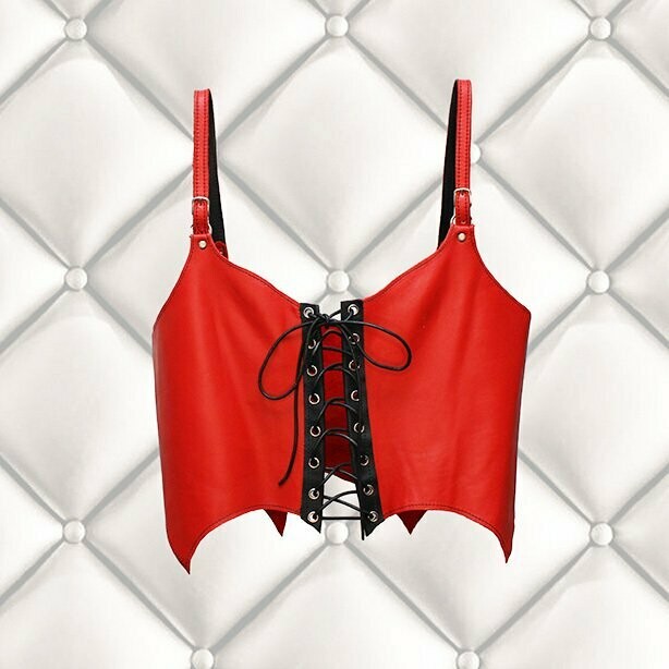 Peek-a-boo Leather Basque