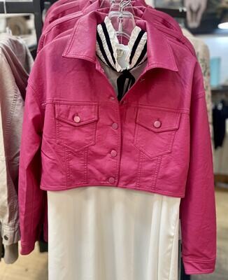 Coalition Hot Pink Poly Jacket