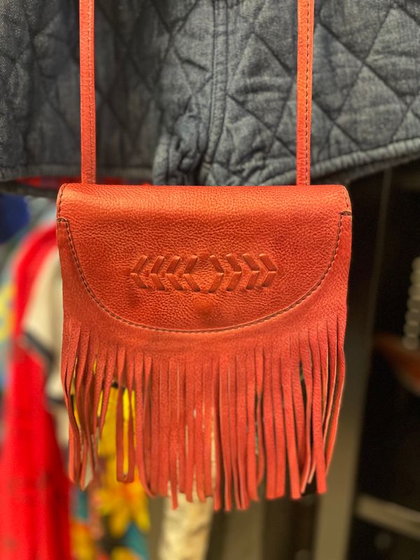 Cut N Paste Burg Meadow Fringe Crossbody