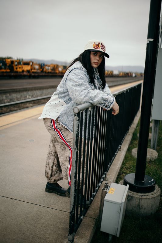 POL Denium Jacket Lace and Studs