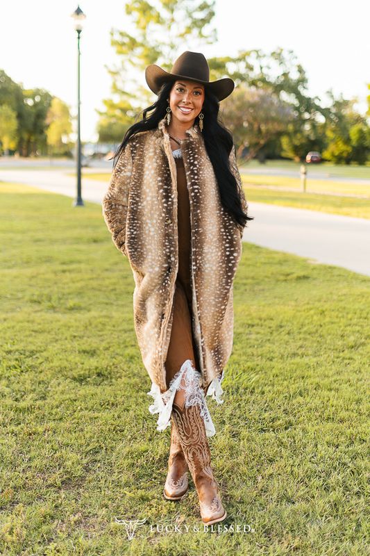 Lucky & Blessed Deer Western Longline Coat Lucky & Blessed Deer Western Longline Coat
