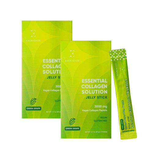 !한정수량! M[에브리데이즈 비건 콜라겐 젤리] EVERYDAZE VEGAN COLLAGEN JELLY, EVERYDAZE  ESSENTIAL COLLAGEN JELLY: Sticks Green Grape 20g*10ea(2박스)