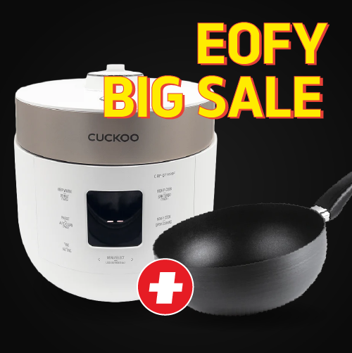 [쿠쿠 $52상당 쿠쿠 WOK 증정] 쿠쿠 이중압력 밥솥 10인 EOFY 파격특가!
