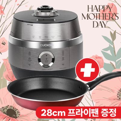 [가정의달]쿠쿠밥솥 IH Twin Pressure Rice Cooker 10 Cup(CRP-JHT1010F)+28cm 쿠쿠 프라이팬 증정!, 쿠쿠 IH 이중압력 10인(CRP-JHT1010F): Black+Silver