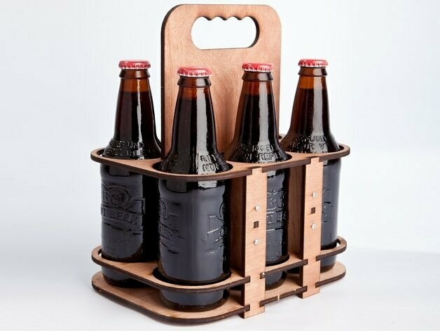 Six Packer für echte Männer (und Frauen) mit individueller Gravur aus Holz oder Plexiglas