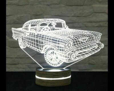 3D Lampe Chevrolet Maße 350x210x6mm Acrylglas (mit Leuchtmittel)
