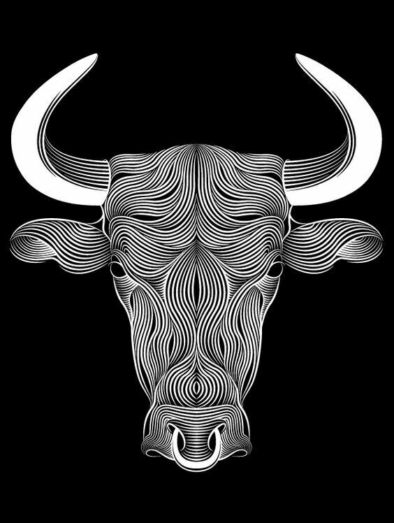 Stier 3D Lampe