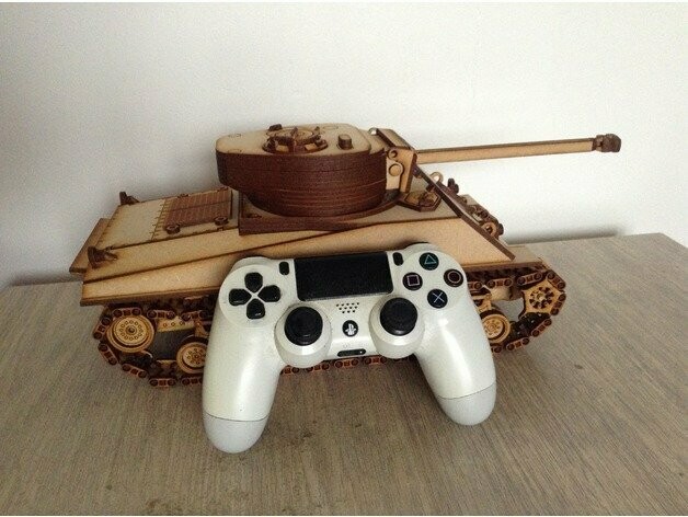 Panzer Sherman Holzbausatz, Maße ca. 300x145mm