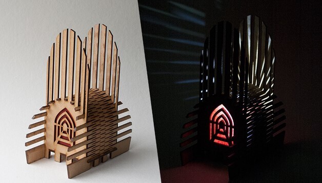 Lampe "Cathedral" Maße 180x220