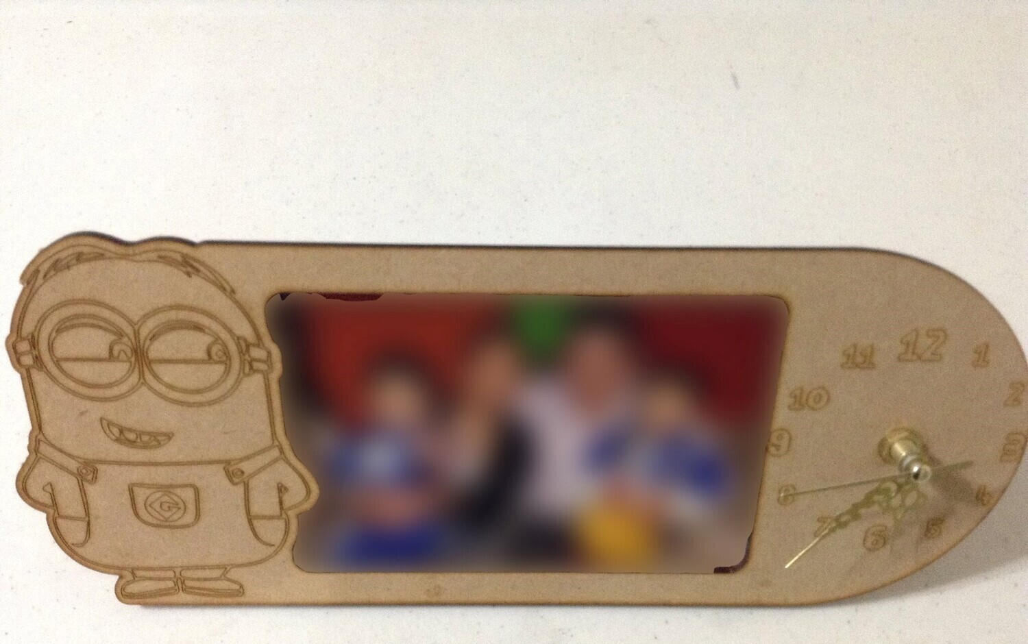 Minion Bilderrahmen mit Uhr