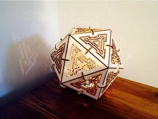 Lampe Octagon Maße ca.200x200x200mm