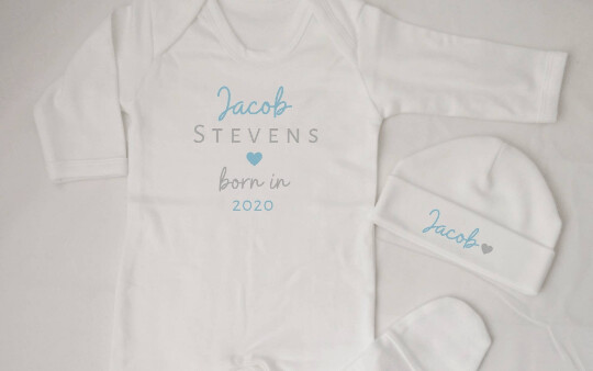 born in 2020 sleepsuit next