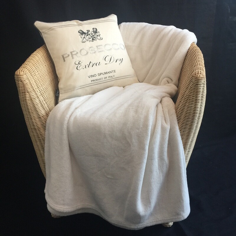 Luxus Well-Soft Wellness Decke, Creme