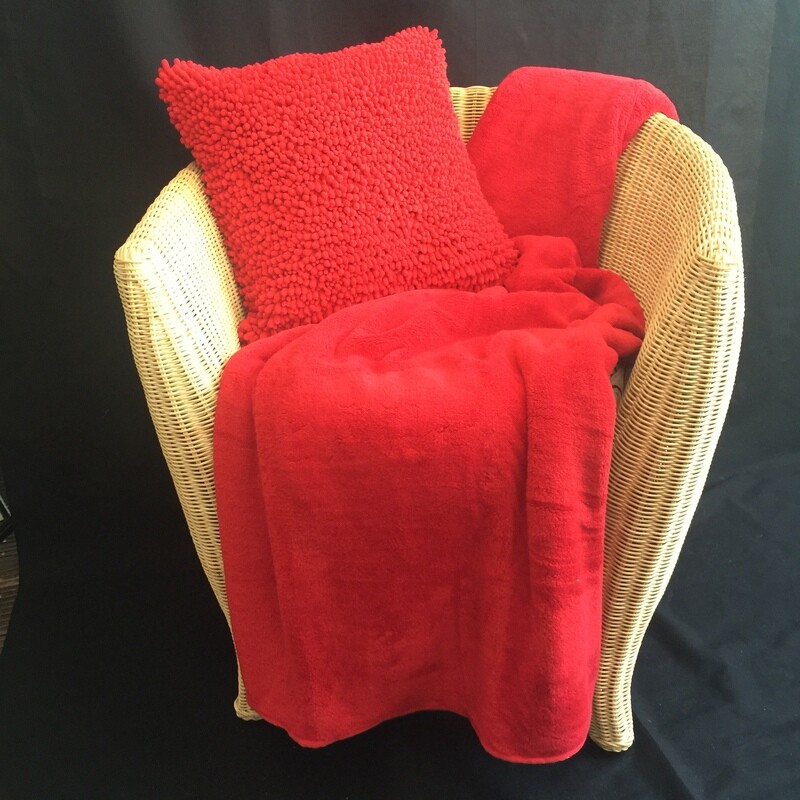 Luxus Well-Soft Wellness Decke, Rot