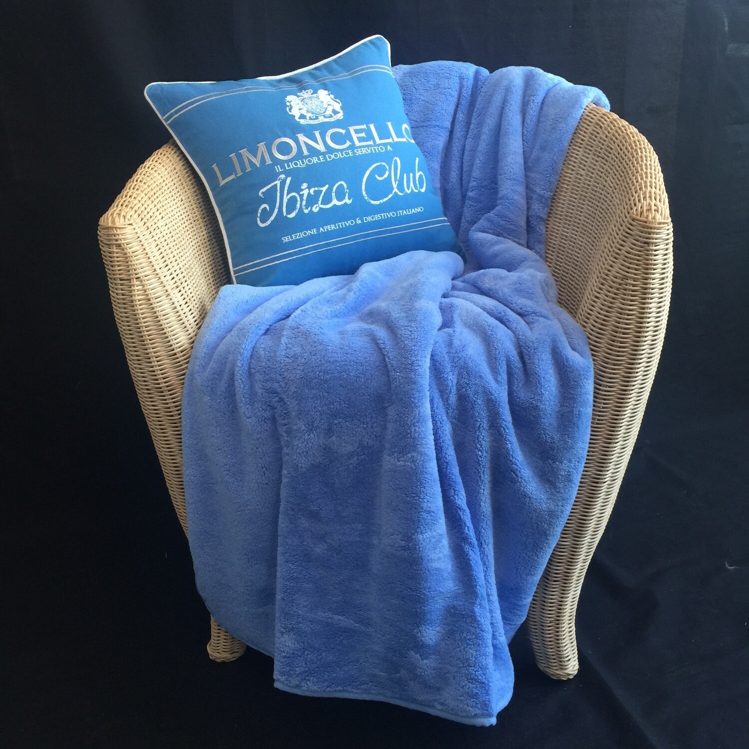 Luxus Well-Soft Wellness Decke, Blau