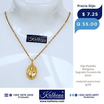 Dije Medalla Religiosa Sagrado Corazón de Jesús