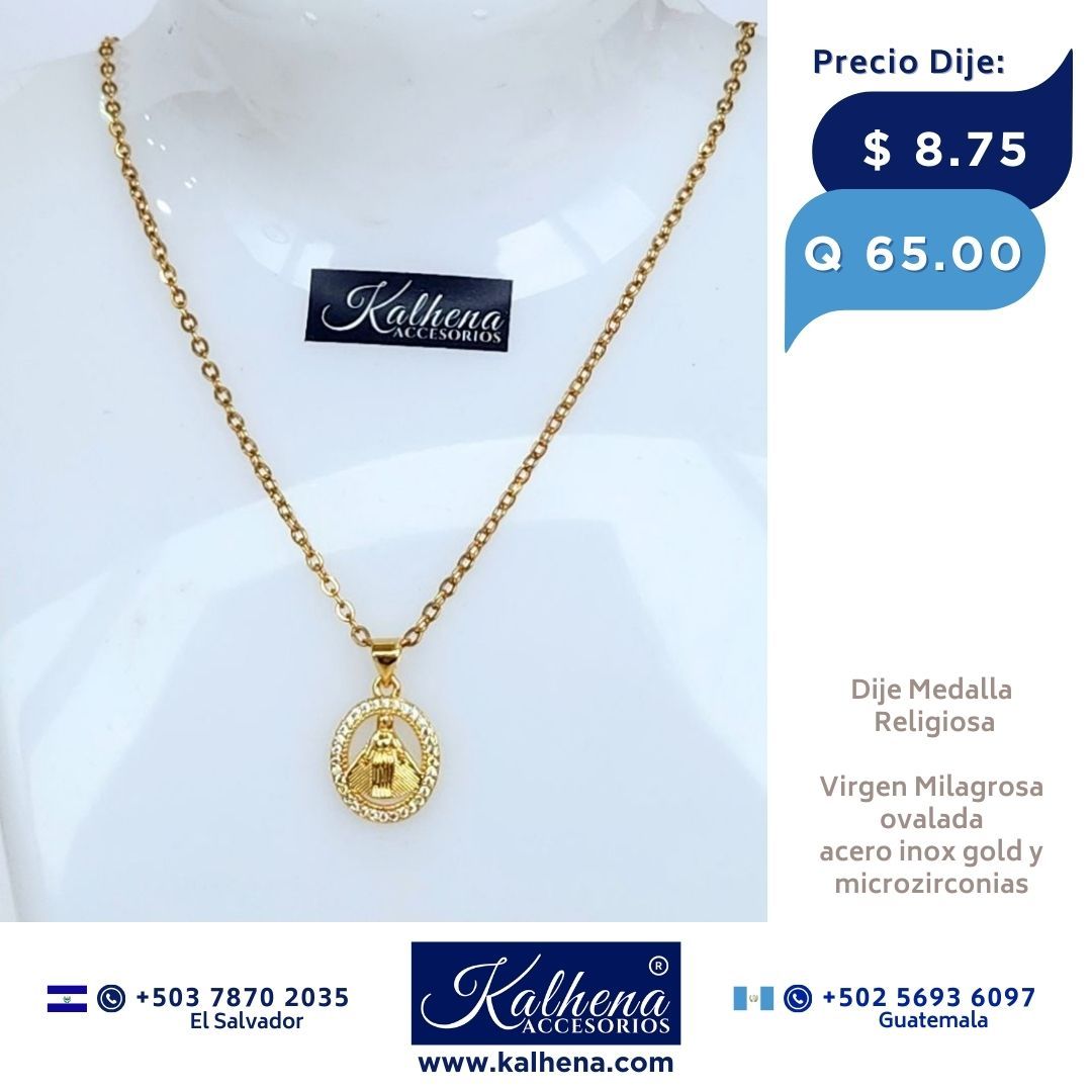 Dije Medalla Religiosa Virgen La Milagrosa