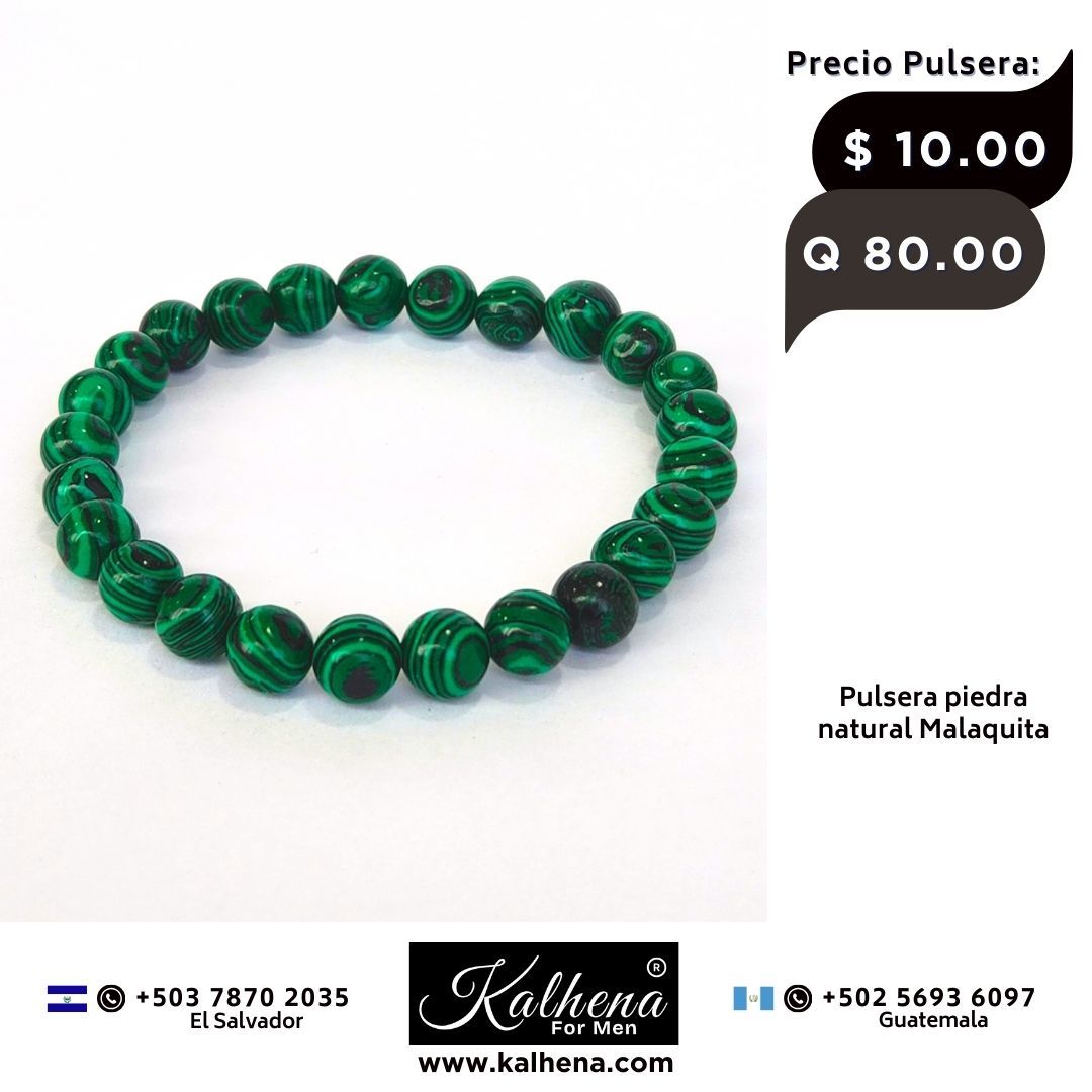 Pulsera piedra natural malaquita