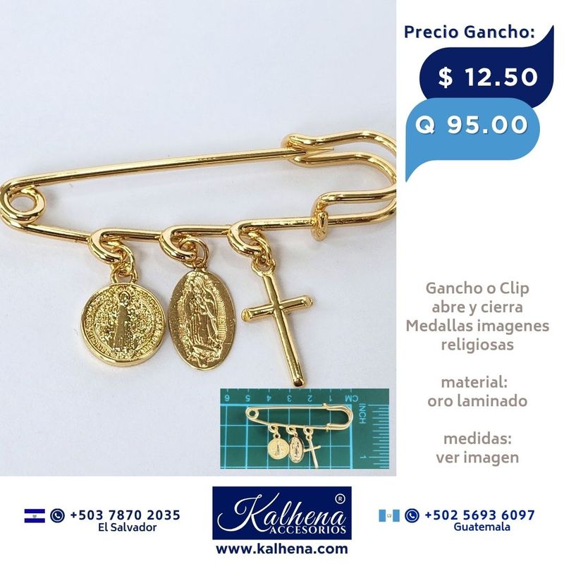 Gancho Medallas Religiosas para Cuna de Bebé