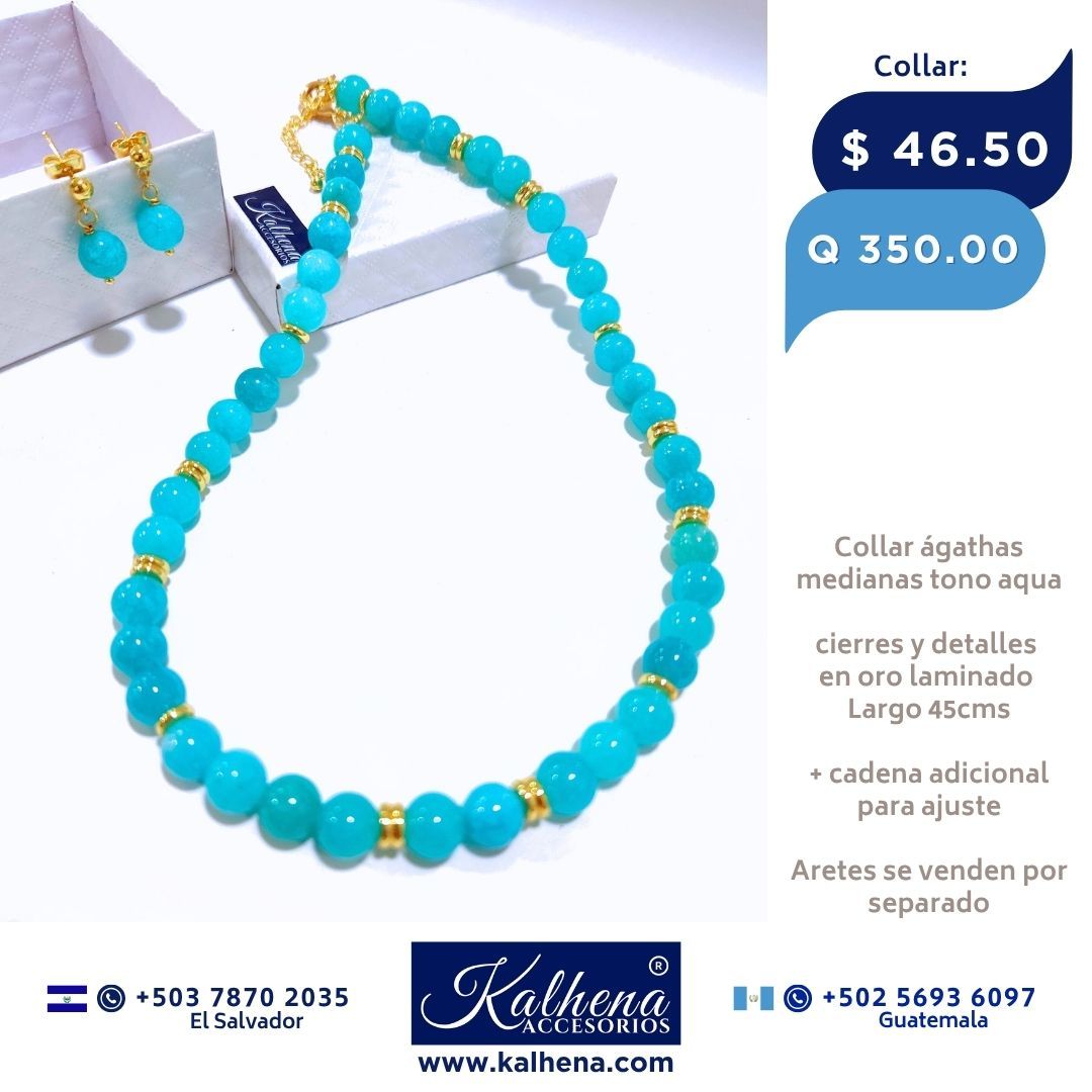 Collar Agathas aqua