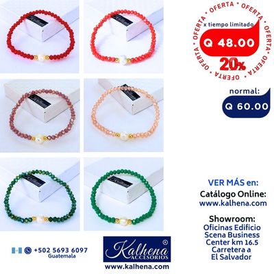 Pulseras cristal checo_varios colores
