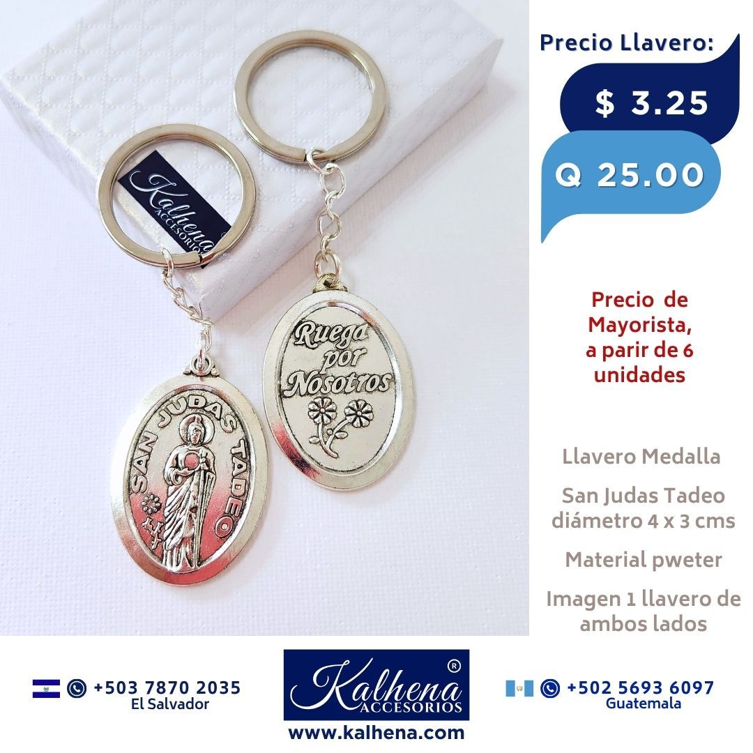 LLavero Medalla San Judas Tadeo