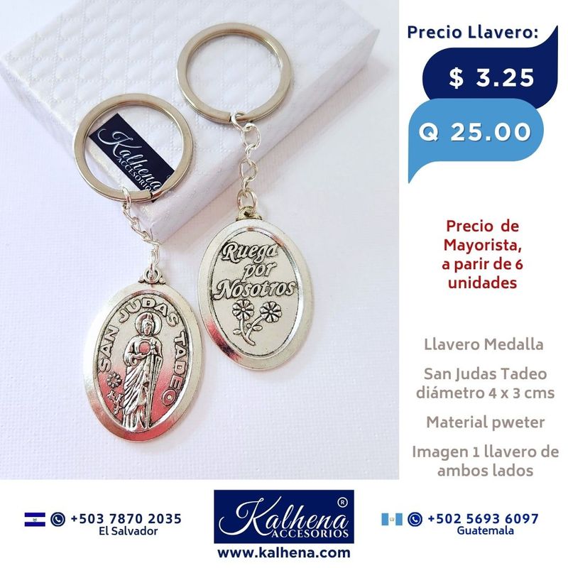 LLavero Medalla San Judas Tadeo LLavero Medalla San Judas Tadeo