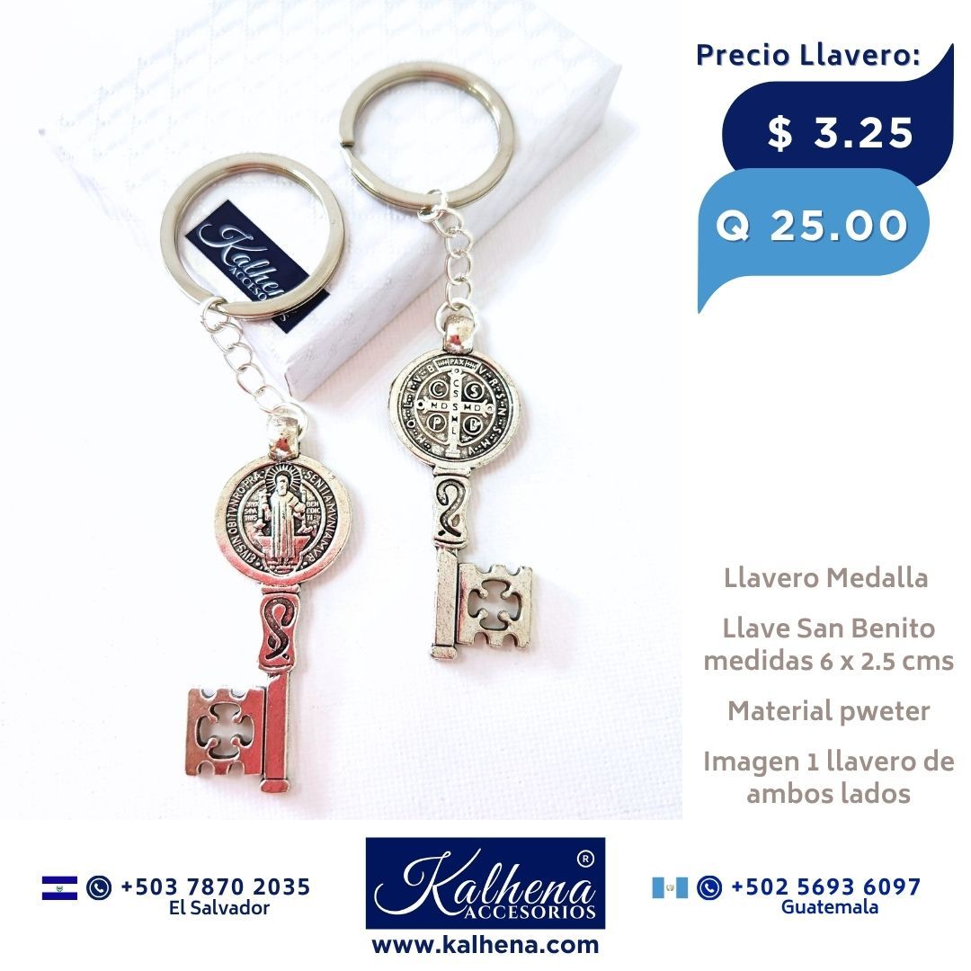 LLaveros Medalla San Benito Llave