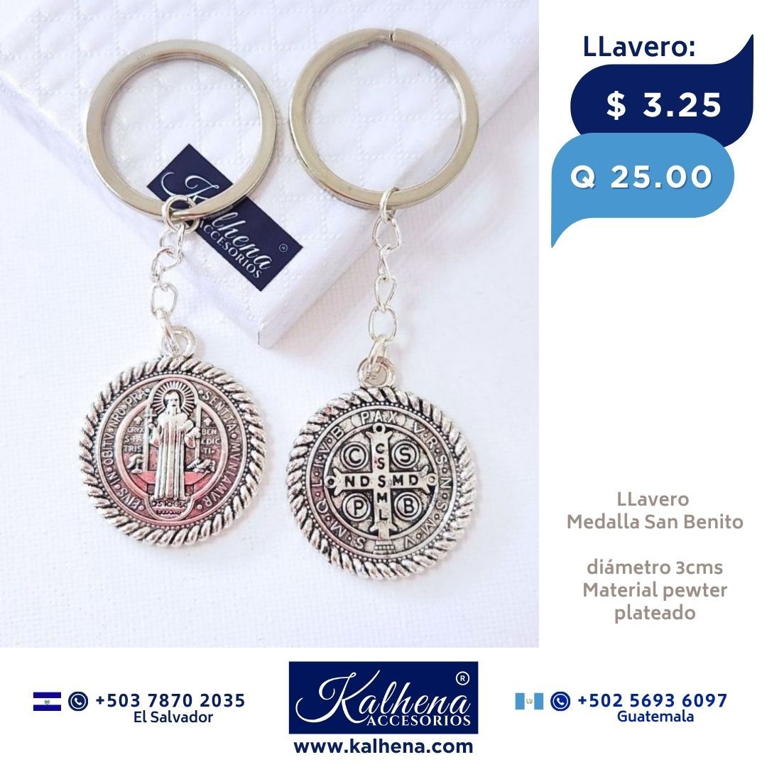 LLavero Medalla San Benito