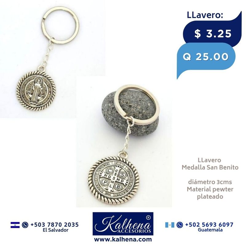 LLavero Medalla San Benito