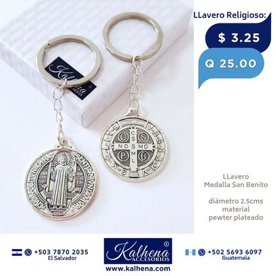 LLavero Medalla San Benito