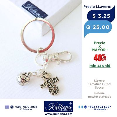 LLaveros Temáticos Fubol Soccer (Playera) LLaveros Temáticos Fubol Soccer (Playera)