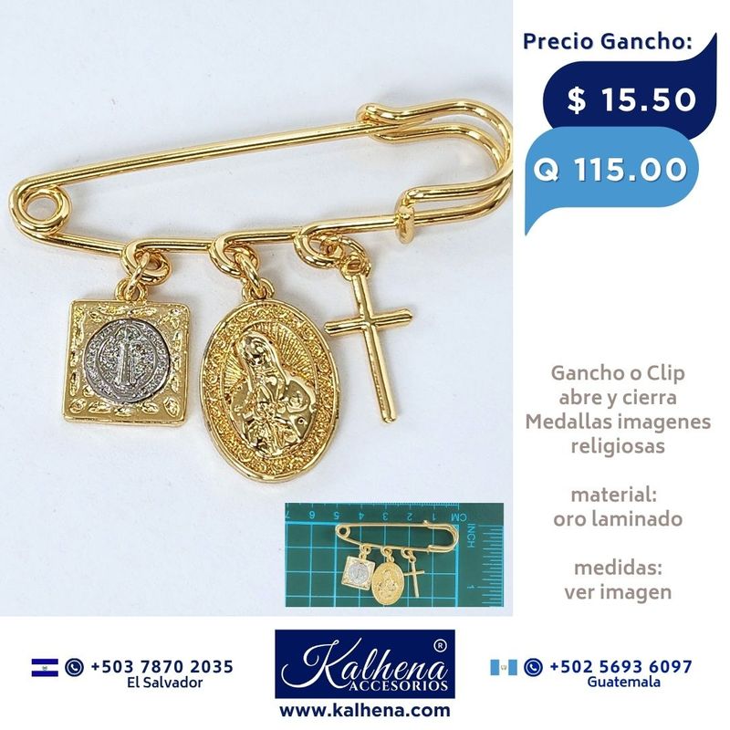 Gancho Medallas Religiosas para Cuna de Bebé