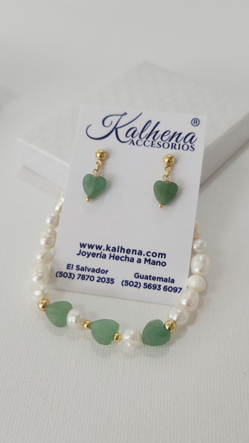 Ser pulsera y aretes $19.50 varios codigo: SET