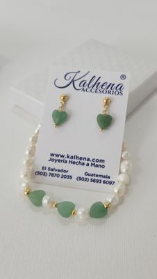 Ser pulsera y aretes $19.50 varios codigo: SET