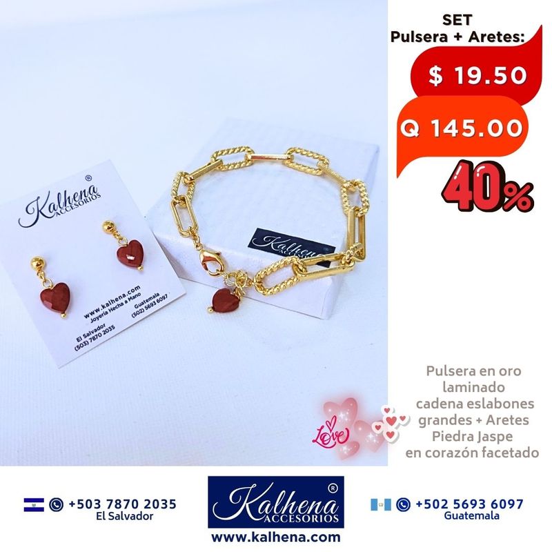 Pulsera cadena eslabones grandes en oro laminado Pulsera cadena eslabones grandes en oro laminado
