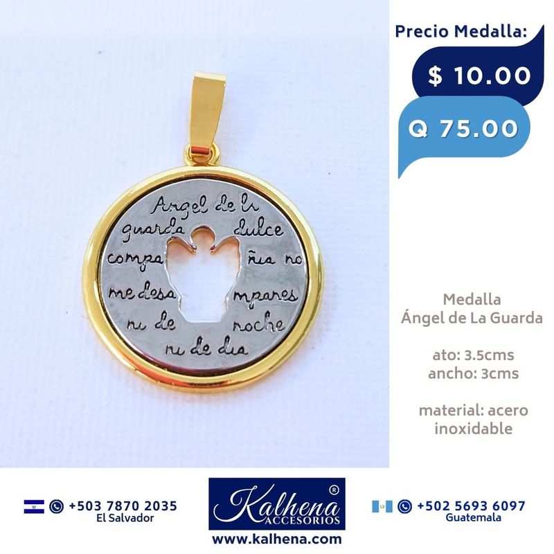Dije Medalla Angel de La Guarda