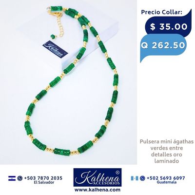 Collar mini agathas verdes